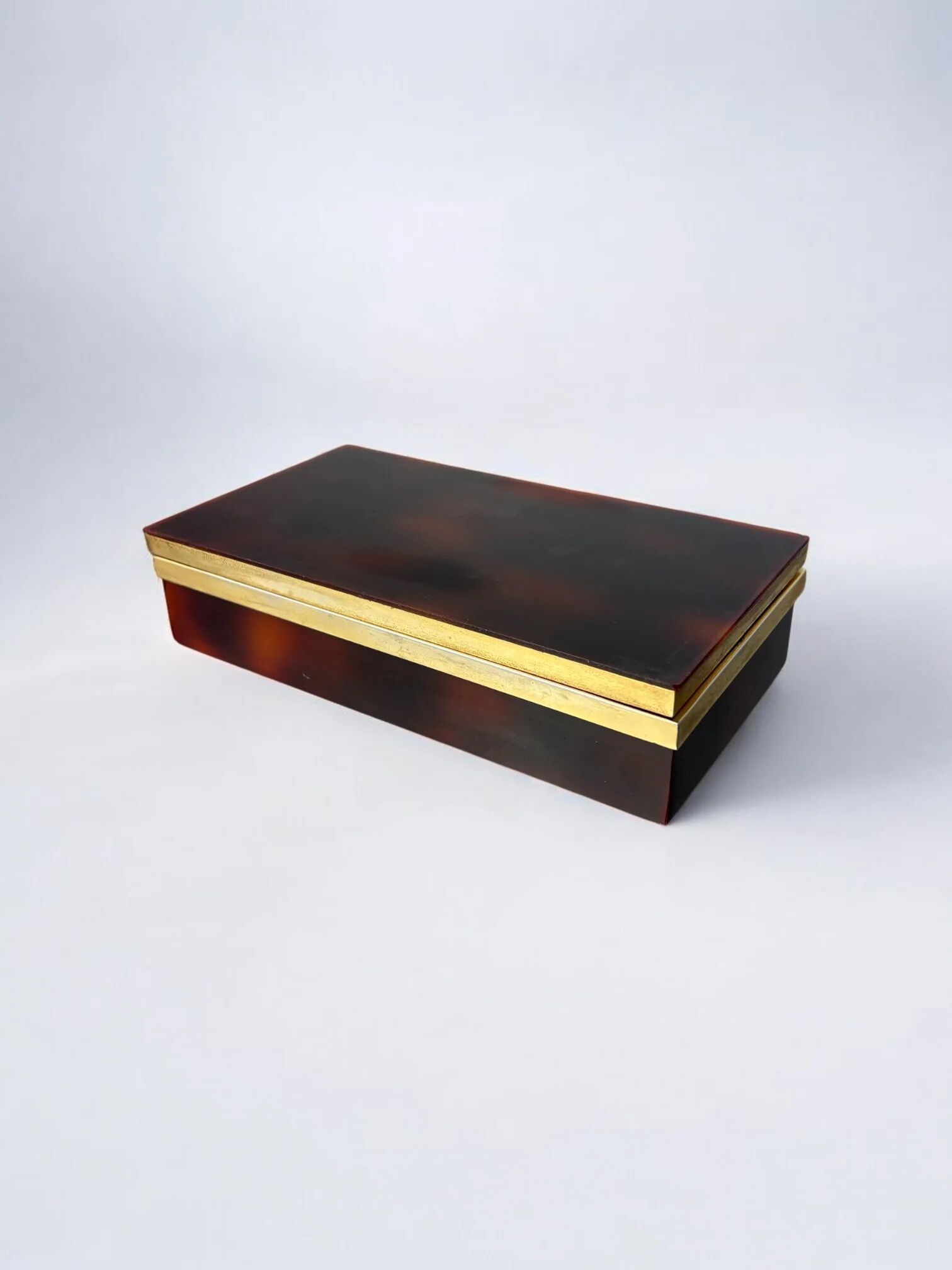 Faux tortoise shell Dior vanity box, Italy, 1970s