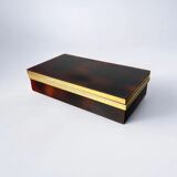 Faux tortoise shell Dior vanity box, Italy, 1970s