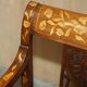 Chesterfield leather office chair with Dutch marquetry