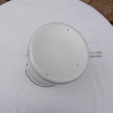 White enamelled tin fountain