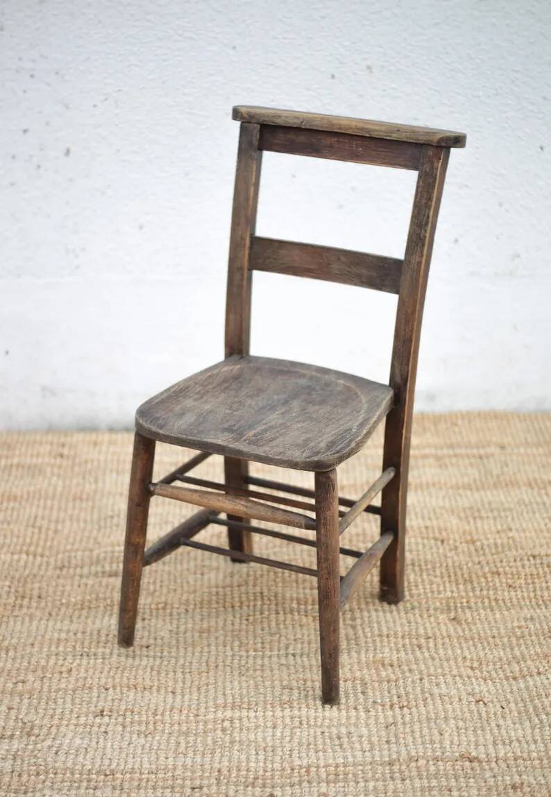 Church chair wood, religious chair, brutalist, interior decoration