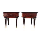 Paire de tables de chevet vintage