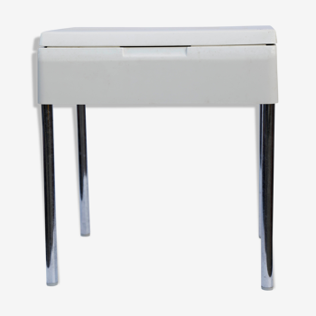 60's white plexi chest stool