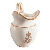 Pot à Lait en Porcelaine de Sèvres doré à l'or fin, Napoléon III, 1863-1864 | Pichet à Crème Impérial | Antiquité Française Rare