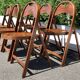 6 wooden folding chairs Stol Kamnik Yugoslavia design Zascitni Zhak