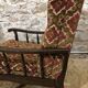 Fauteuils velours vintages