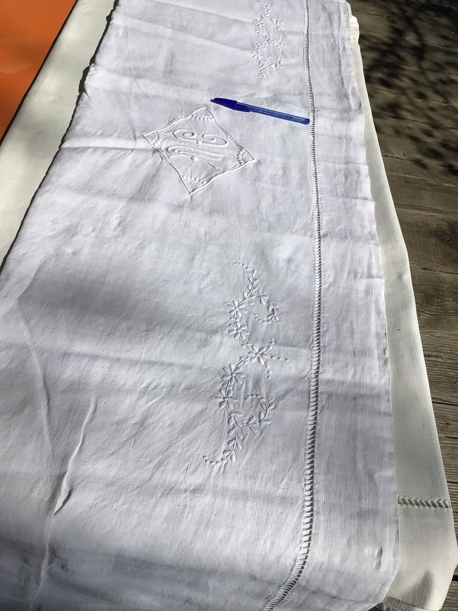 Drap 2 places monogramme MC