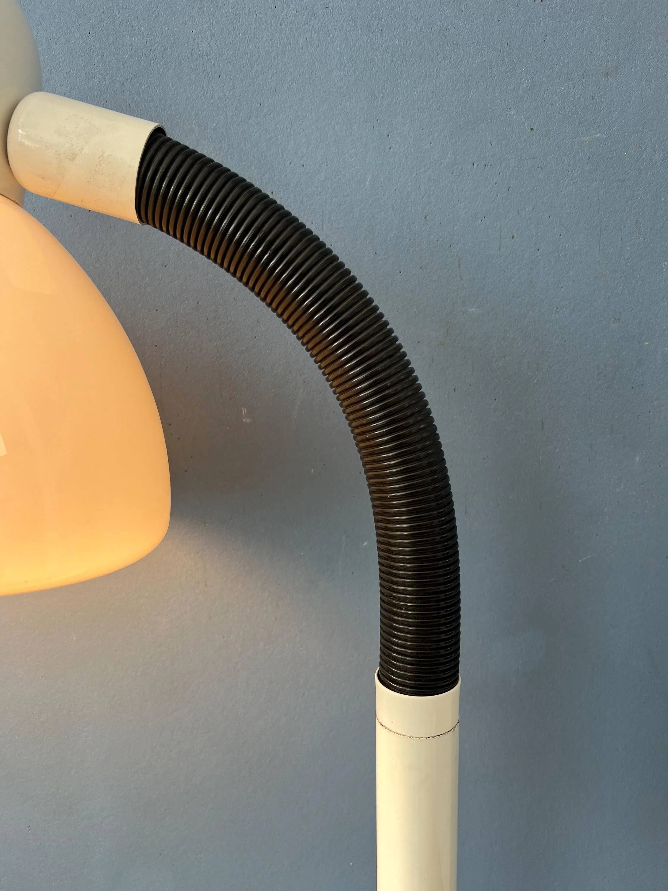 Lampadaire vintage blanc champignon Dijkstra Space Age