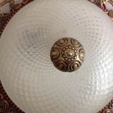 Glass and brass ceiling