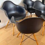 Eames plastic armchairs