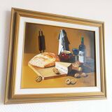 Oil on canvas still life signed Frechin.