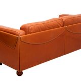 Stunning Leather 2.5 seater Sofa design by Pierluigi Cerri for poltrona fra