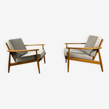 Pair Of Mid Century Lounge Chairs