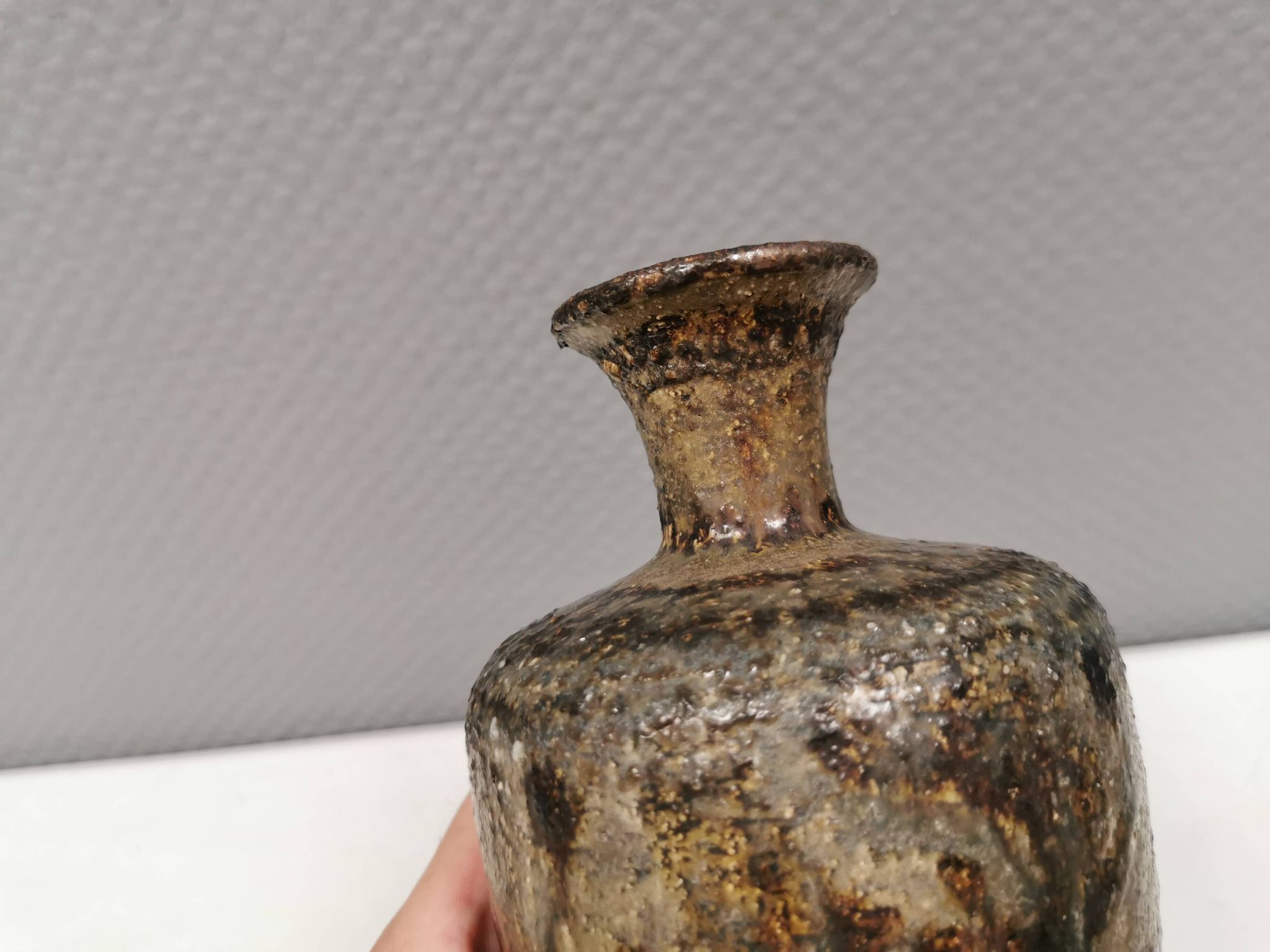 Unique vase from Søholm Denmark 1970s.