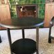 Round tripod art deco coffee table