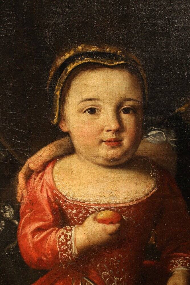 Lucia Casalini Torelli, Portrait of the Italian Noble Family of Zanardi, 1740, Oil on Canvas