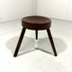 Antique rustic wooden tripod stool 1900’s