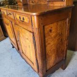 Buffet bahut 2 body walnut cabinet of the XVllll th century