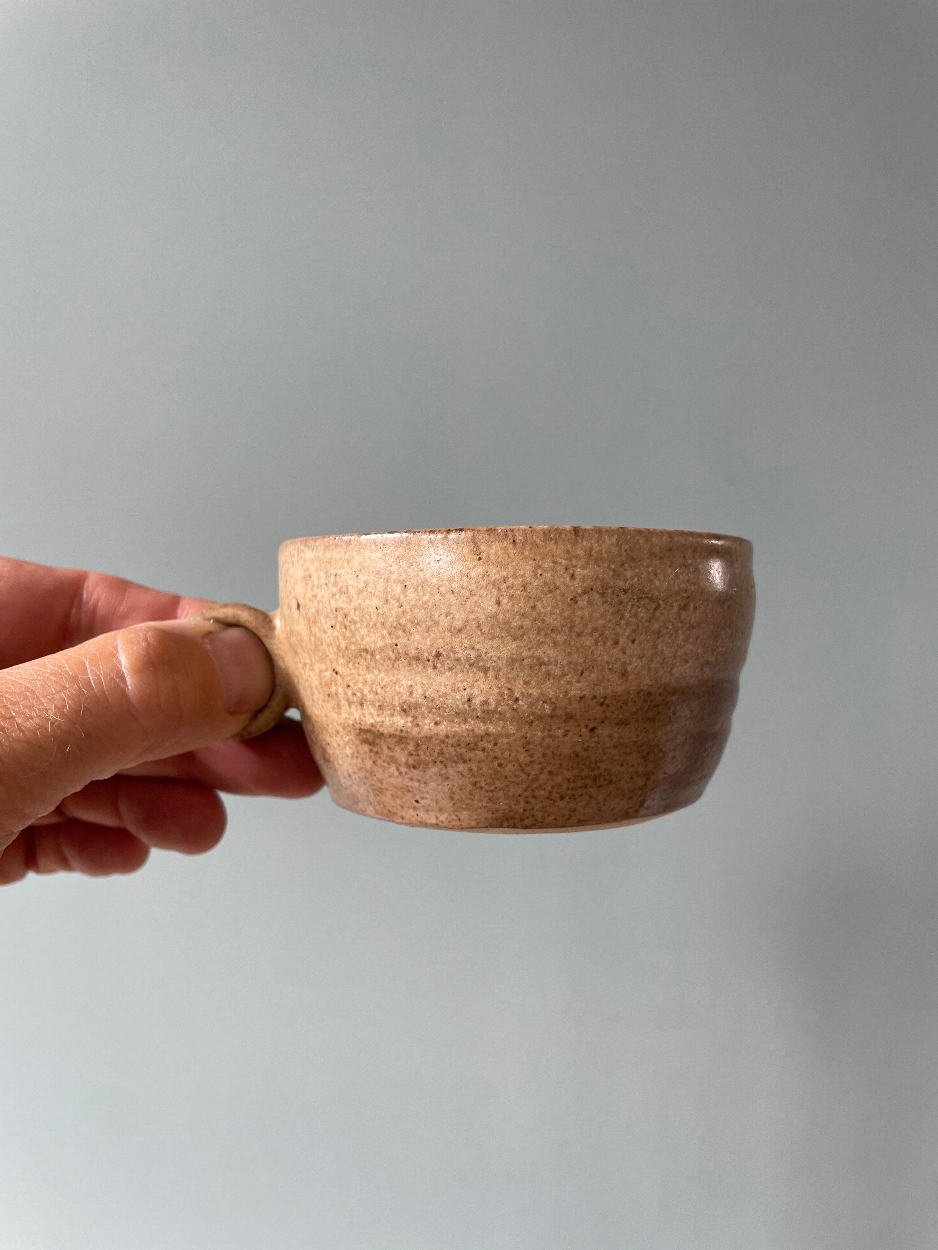 Series of 6 vintage coffee cups in Aris stoneware