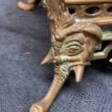 Flower pot. Solid bronze.