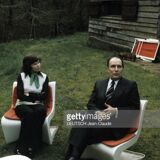 Two armchairs and a coffee table