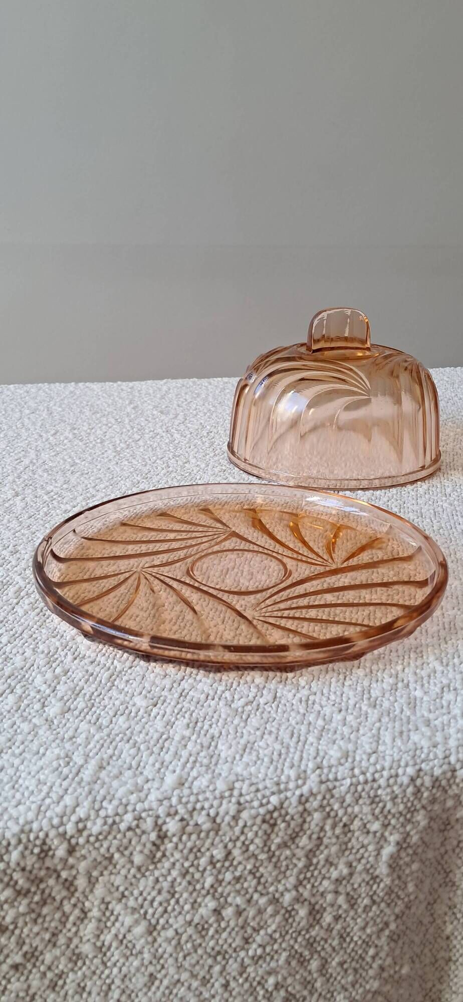 Cloche à fromage vintage de style Art déco