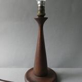 Scandinavian lamp in solid teak, around 1950.