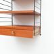 String wall shelf with drawer by Kajsa & Nisse Strinning, 1950s