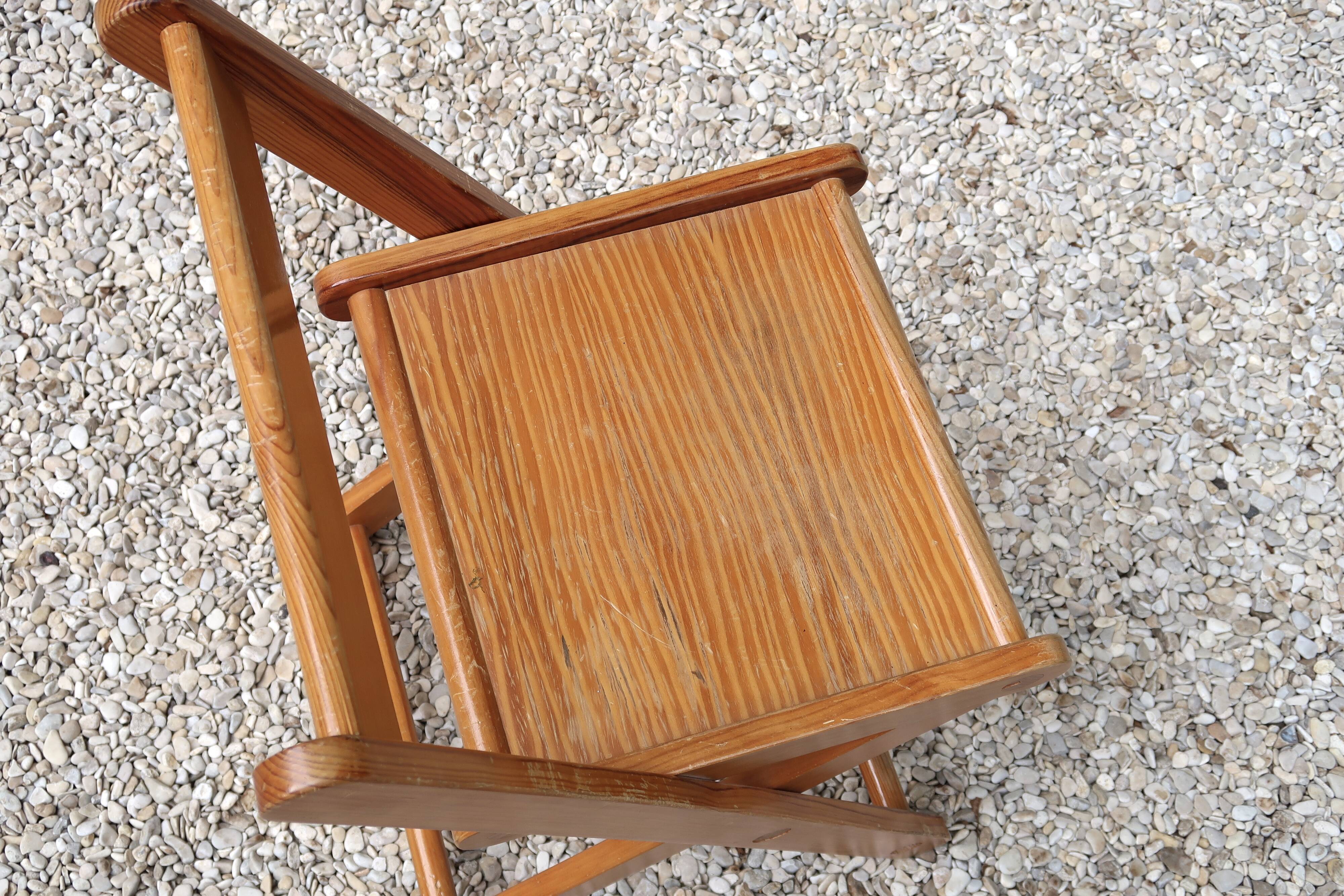 Wooden office chair, 70s