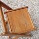 Chaise de bureau en bois années 70