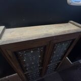 Antique presbytery display case – stained glass windows, religious inspiration