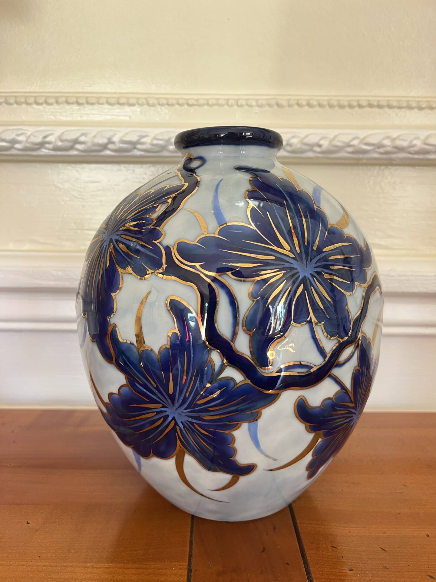 Limoges porcelain vase signed by Camille Tharaud