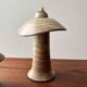 Set of three ceramic mushroom oil lamps by Freek Berends from the 1970s.