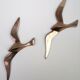 Stylized brass birds
