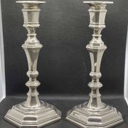 Pair of English silver-plated candlesticks from the 1950s
