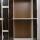 Luciano Frigerio Mid-Century Modern Italian Brass and Walnut Wardrobe, 1970