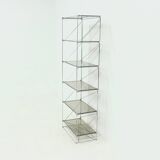 Large Minimalist Bookcase Model Isocele by Max Sauze 1970s