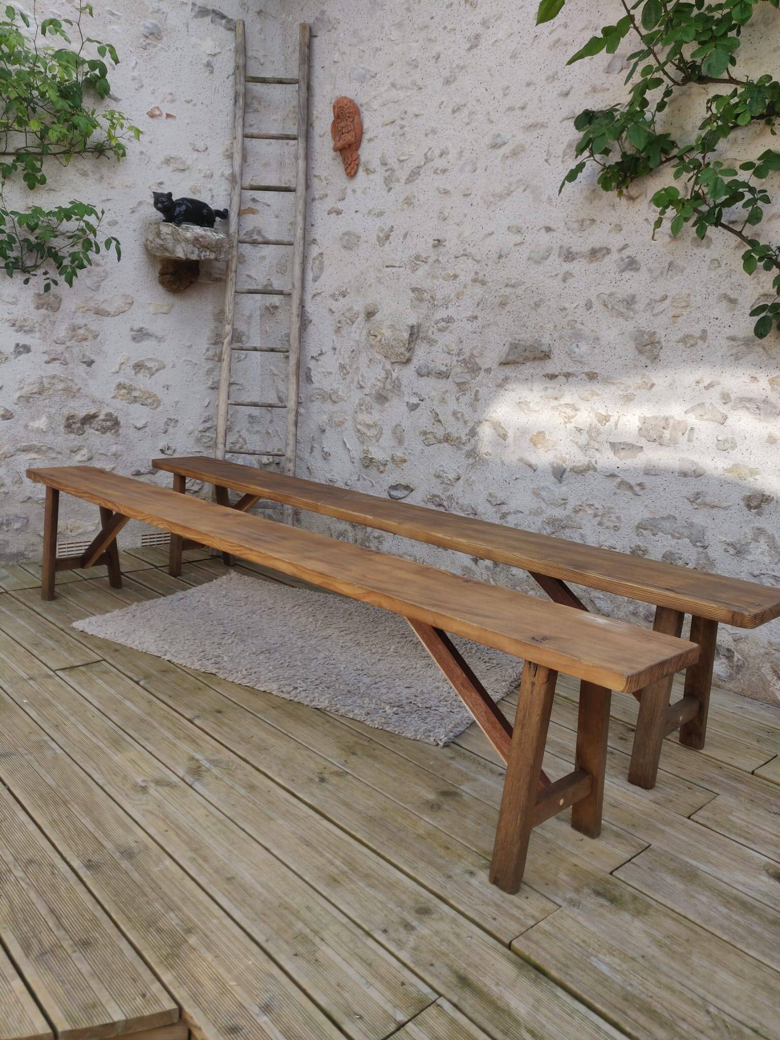 Pair of old benches