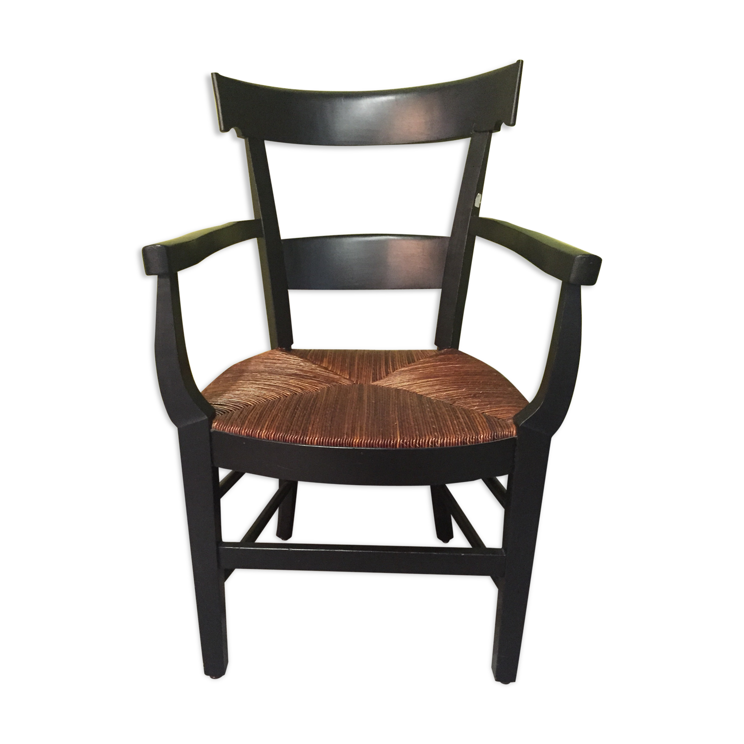 Chair mulched black lacquered cherry (brown mulch)