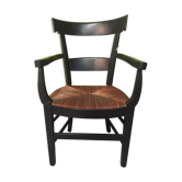Chair mulched black lacquered cherry (brown mulch)