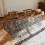 Hand-knotted Persian wool carpet
