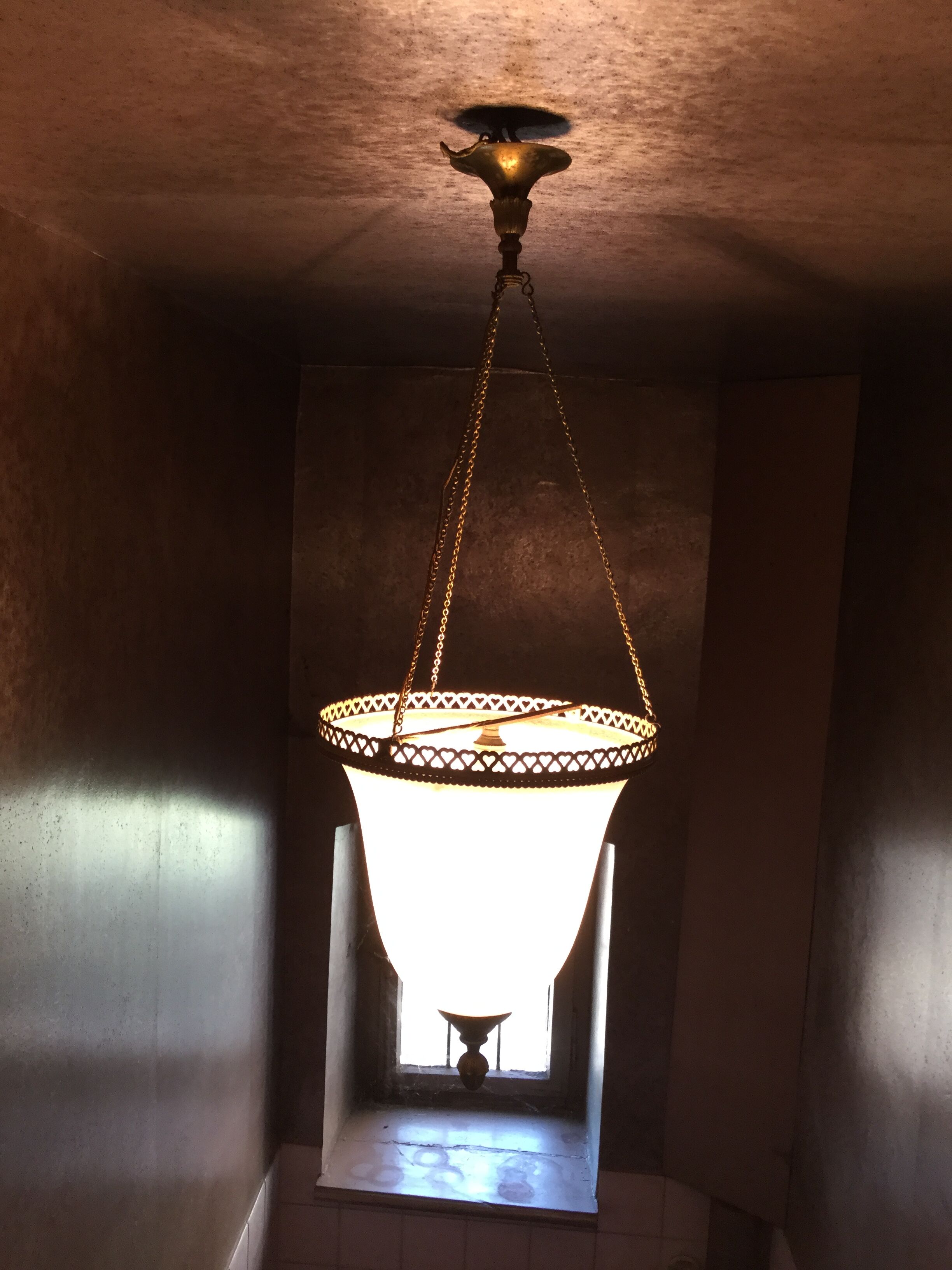 Opaline pendant light