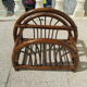 Rattan magazine holder, bamboo and wicker