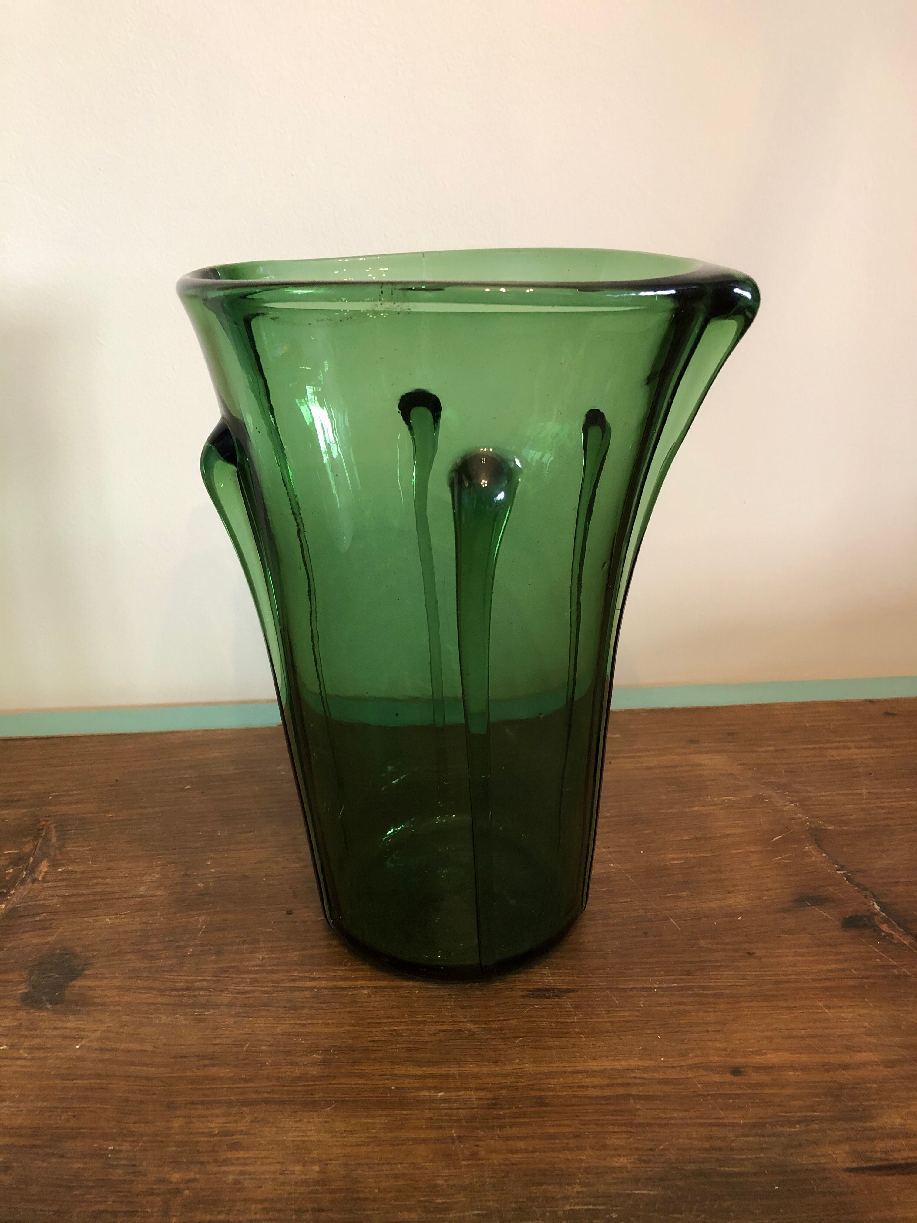 Blown glass vase