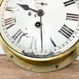 Antique brass navy ship clock