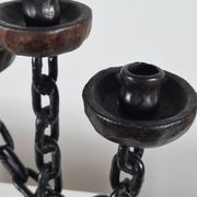 Vintage brutalist chain candlestick Spain