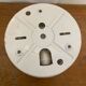 Vintage Molded Glass Wall Light + White Metal Bracket