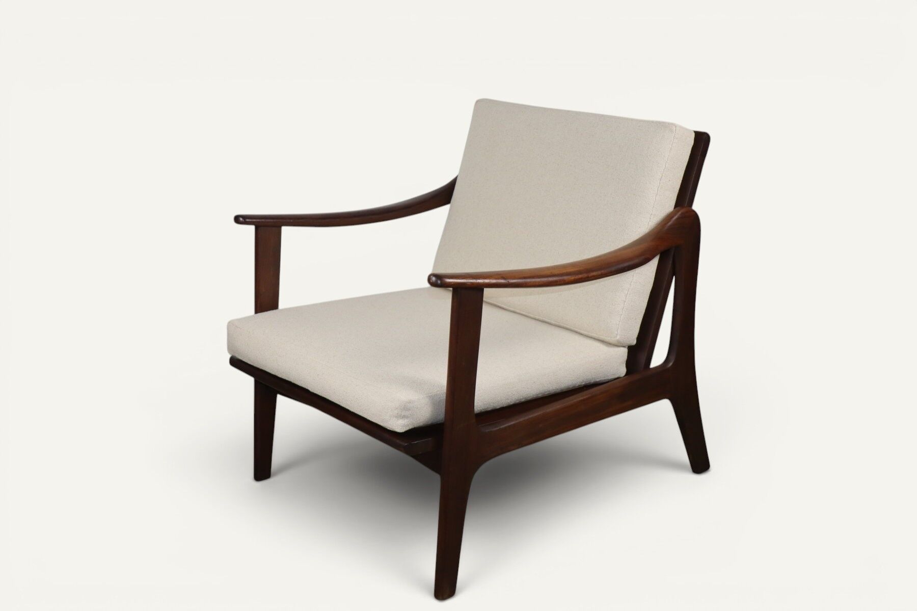 Scandinavian lounge chair in solid teak, 1960s