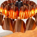 Copper pendant lamp Swiss type 810 modern mid-century by Hans Zender for Temde