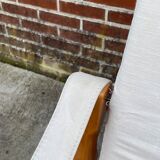 Vintage safari chair 1960s Denmark with canvas minimalist design